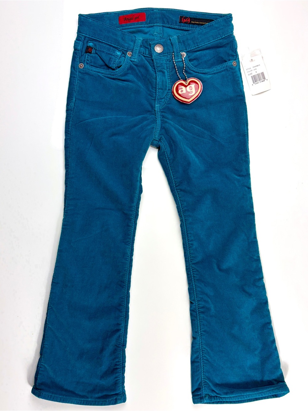 Adriano Goldschmied Angel Girl Turquoise Corduroy Girls Pants- Szs 3, 5, 6 & 8